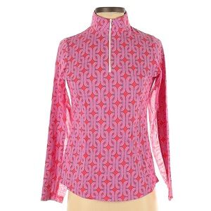IBKUL Mock Neck Long Sleeve Top L